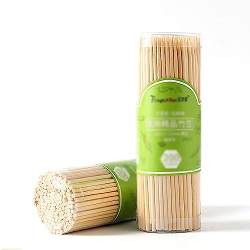 Holzspieße for Grillen, glatt und gratfrei, Bambus-BBQ-Nadelstäbchen, robust, Nicht leicht zu brechen, for Vorspeisen, Obst, Kebabs (Size : 300)