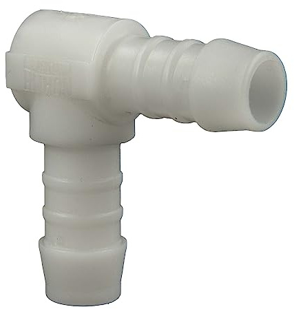 tecuro Schlauchverbinder 90° Winkel Ø 16 mm - Nylon weiß