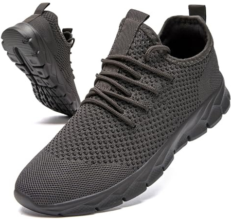 GHFKKB Damen Sneaker Leichte Laufschuhe Sportschuhe Turnschuhe Gym Schuhe Tennisschuhe Wanderschuhe Dunkelgrau Größe 39