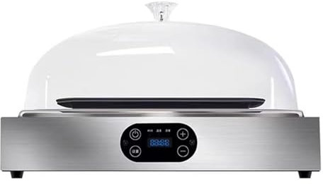 Fermentador de Masa eléctrico, Caja de fermentación de Pan de Masa Madre para el hogar, Humedad y Temperatura Ajustables, Revestimiento de Acero Inoxidable, Transparente y Visible, para Hacer Pan, y