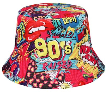JJDreams Trendy Bucket Hut Stylish Reversible Eimer Hut aus Polyester,Hutumfang 55-58cm