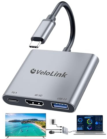Usbc to hdmi Adapter,hdmi to USB c with 100W PD & USB 3.0,4K HDMI to Typec Adapter, USB C Hub Multiport AV Converter Compatible with MacBook,Laptops, iPhone,PC, Nintendo Switch,steam Deck, rog Ally