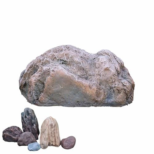 Aquarium steine, Landschaftsfelsen, große wasserdichte Abdeckung aus hohlem Fiberglas für den Außenbereich zur Gartendekoration, leichte künstliche Felsabdeckung, Kunstfelsabdeckung für den Hof(32.3*1