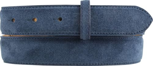 BELTINGER Gürtel aus Veloursleder ohne Schnalle 3,0 cm | Velour-Ledergürtel für Damen Herren 30mm | Wildleder-Gürtel