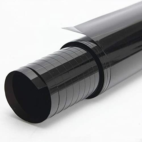 TöNungsfolie Auto 300 cmx50 cm schwarze Autofensterfolien Tönung Tonting Film Roll Auto Auto Home Fenster Glas Sommer Solar UV Protektoraufkleberfilme Scheiben TöNungsfolie Auto(1 Percent Clear)