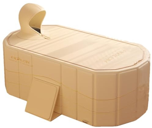 Baignoire portable pour cabine de douche – Baignoire de douche facile à installer, baignoire pliable de grande capacité | Excellente baignoire réutilisable pour salle de bain, spa une personne