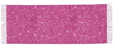 Poadnly Funkelnder rosa Glitzer, Großer weicher Kaschmir-Schal, Wickelschal, Fransenschal, leichte Stola, 196 x 68 cm