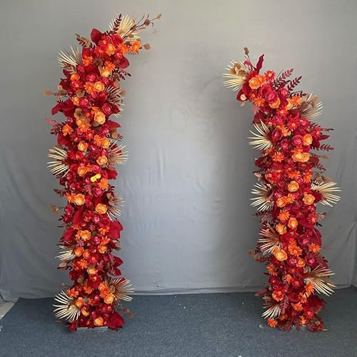 Elegante supporto per arco a mezza luna da 2,4 m, perfetto per decorazioni per matrimoni e feste, uso esterno e interno, design curvo, ideale per anniversari, compleanni e celebrazioni