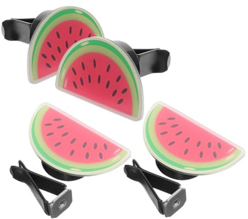 ABOOFAN 4PCS Watermelon Car Diffuser Vent Clips Fragrance Air Freshener for Car Air Conditioner Easy Maintenance Cute Interior Decoration for Auto Accessories