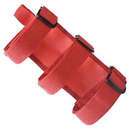 Feuerlöscher Rot für Befestigungsband, Auto und Kofferraum | Nylon, Pu und Kunststoff, Leicht zu Montieren, Universell Passend, Verschleißfest für Fahrzeug und Lagerung