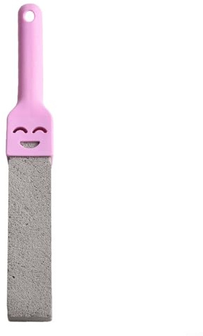 Detergente per bagno in pietra pomice per WC, lavandini e vasche da bagno, con manico, rimuove le macchie gialle, ruggine e incrostazioni, fornisce un potere pulente di lunga durata (viola)