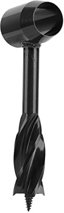 Generic Aupère Manuelle, Haute dureté à Main Levée Télér Tarière à Main Foret en Carbone Acier pour le Travail du Bois (BLACK)