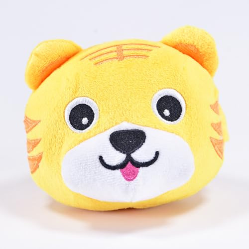 Kögler 26731-Palla rimbalzante Tigre, Alta Circa 14 cm, Peluche con Musica e Funzione Babble, ripete Tutto e Si muove, Multicolore, One Size, 26731