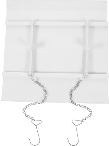 UTHCLO Deflettore Aria Condizionata Centrale 30x30 Cm in Plastica Resistente, Pannello Anti-soffiaggio per Climatizzatori a Parete, Guida Vento per Uso Domestico e Ufficio
