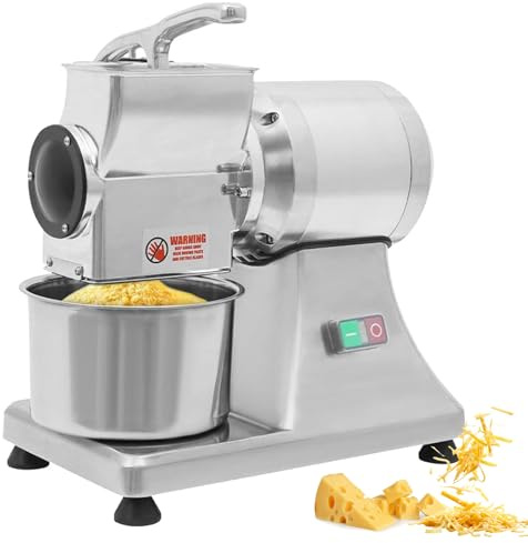 Grattugia Elettrica Professionale 550W, Tritatutto Da Tavolo In Acciaio Inox, Ideale Per Formaggio, Verdure, Noci E Pane - 40 kg/h