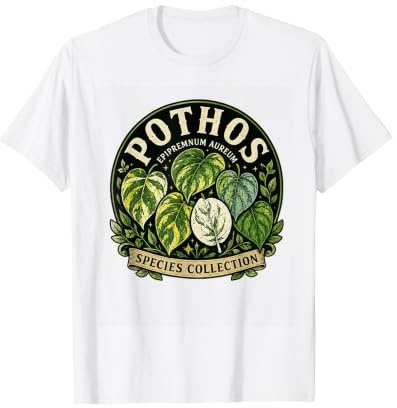 Proprietario di Piante d'appartamento con Design Grafico botanico Amante delle Piante di Pothos Maglietta