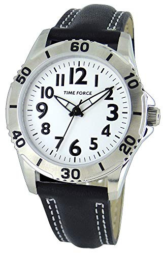 Time Force Reloj Analógico para Niños de Cuarzo con Correa en Cuero TF4137B02