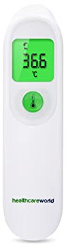 Stirnthermometer, Infrarot, berührungslos, für Baby und Erwachsene mit Hintergrundbeleuchtung von Healthcare World