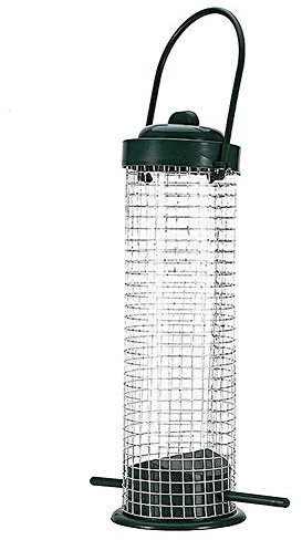 Courti Comedero para Pájaros Masa Grasa Rejilla Bolas Comedero para Pájaros Colgante Al Aire Libre Dispensador Comida para Titmice/Gorriones/Otras Aves Silvestres 23x7cm