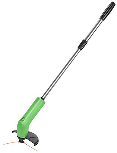 Cortacésped manual, cortadora de husillo, inalámbrico, herramienta de corte de hierba telescópica para jardín en casa, césped con 1 recortadora, 1 barra telescópica, 1 placa de corte, 24 correas de