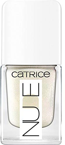 Catrice NEONUDE Nail Lacquer, Nr. C09 Illuminating White, mehrfarbig, sofortiges Ergebnis, langanhaltend, farbintensiv, gelig, intensiv, natürlich, schimmernd, transluzent, glitzernd (5ml)