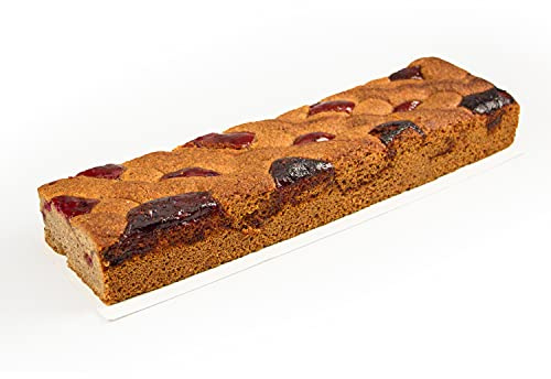 GUSTOS - Torta Linzer Pronta da Gustare, con Farina di Nocciole e Confettura di Lamponi e Mirtilli rossi. Trancio da 1,20 kg, Dolce Tradizionale dell'Alto Adige