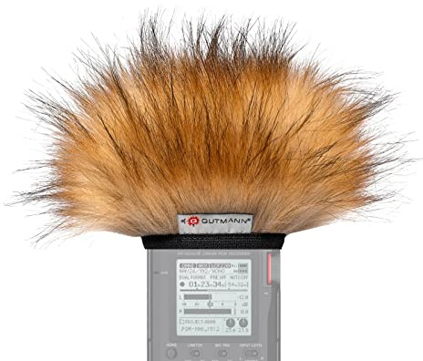 Gutmann Mikrofon Windschutz Fell für Tascam DR-100 Fox Handgefertigt in Deutschland