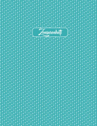Zensurenheft A4: Schulnotenheft im DIN A4 Format | Listenbuch für Lehrer | Notenlisten lehrer a4