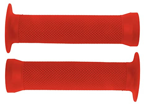 cyklingcolors cykelhandtag 130 mm gummi kvalitet BMX textur freestyle smuts diameter 22 mm (röd)