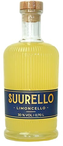 Suurello Limoncello | Bekannt aus GALA und STERN | Natürlicher Geschmack statt seifiger Aromastoffe | 700 ml. | 30% vol. | Vielfältig einsetzbar