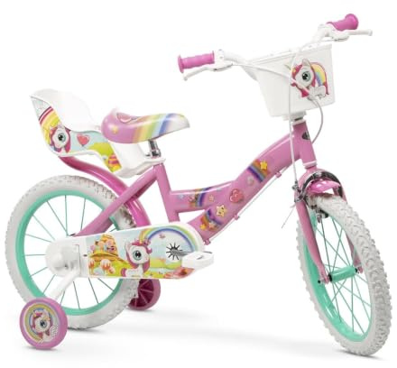 TOIMSA Einhorn-Fahrrad, 40,6 cm (16 Zoll), 5/8 Jahre