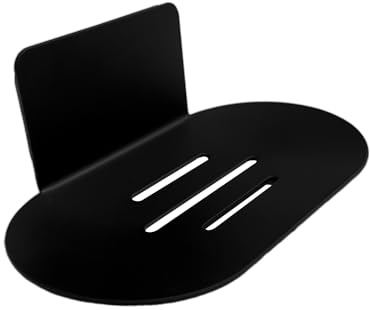 1 styck självhäftande tvålhållare, oval tvålhållare, tvålhållare av rostfritt stål, tvålhållare för väggmontering, tvålhållare utan borrning, lämplig för badrum, kök