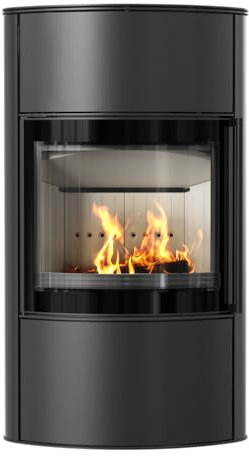 KRATKI Kaminofen aus Stahl BJORN/W Ø 150 8 kW mit Türfeder