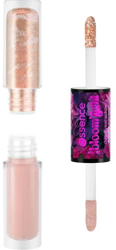 Essence Cosmetics sombra de ojos dúo in the bloom'light, No se mueve, brillante, reluciente, color intenso (3.4g)