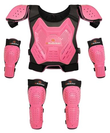 Kinder-Motorrad-Schutzanzug, Rosa