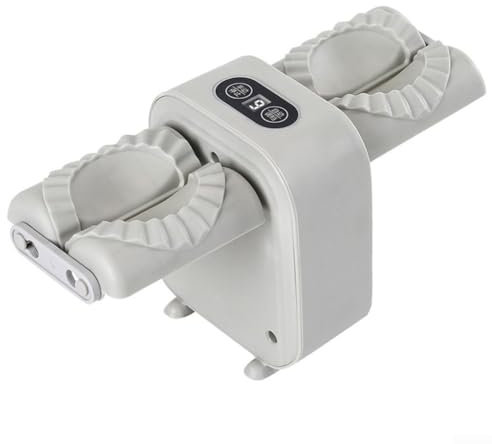Macchina automatica per ravioli, strumento elettrico per ravioli, doppia testa, utensile da cucina per realizzare ravioli, accessori da cucina (grigio)