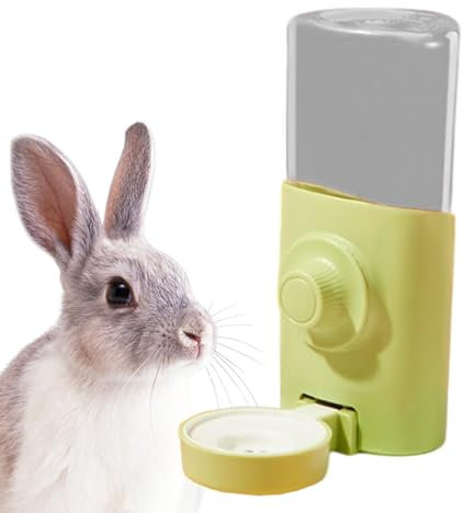 Bunny Wasserspender für Käfig, hängbar, kein Tropfen, automatischer Wasserspender für Kleintiere, 600 ml Haustierbedarf, Futterstation für Welpen, Katzen, Kätzchen, Kaninchen, Meerschweinchen