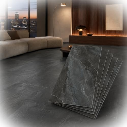 Premium Desing Klick Vinylboden Marmor Optik - 2.341m² Boden mit integrierte Trittschalldämmung 830 x 470 x 5 mm - | Fußbodenheizung geeignet | (2151 WINDECK MARMOR, 2,341m²)