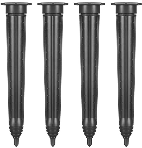 Briwooody 4 Pack Garden Watering Stake Large UV-Protected ABS Plastic Deep Root Irrigation Spike for Trees, Shrubs, Bushes, Shrubs, Flowers, Fruits, Vegetables, Potted Plants (14 Inch)
