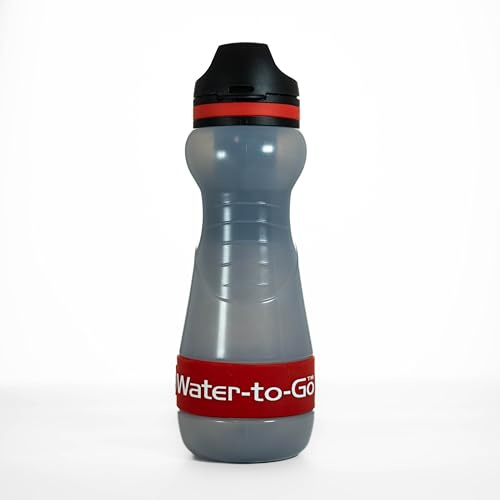 WATER-TO-GO - Gourde - 0,55 l - Avec filtre - Pour boire de l'eau directement à partir d'une rivière, d'un lac ou d'une conduite - Ultra légère et sans BPA - Puissance de filtration de 200 l - Idéale