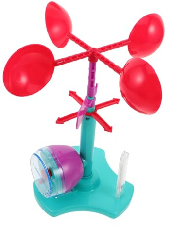 Kisangel DIY Wind Vane Science Kit for Educational Stem with Wind Speed and Direction Anemometer Physics Experiment for Interactive Learning and Fine Motor Skill Development