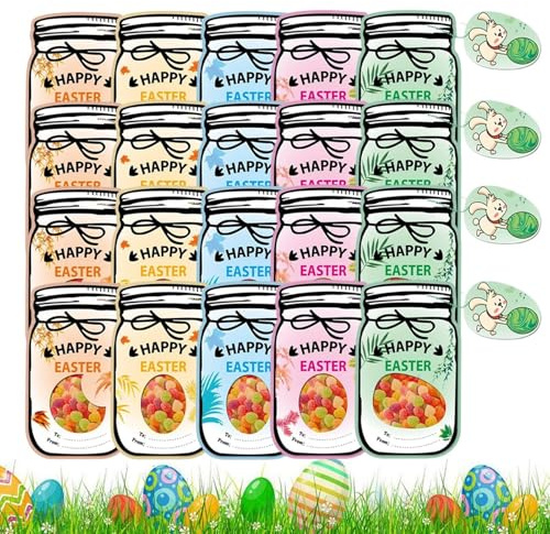 Tarjetas de Felicitación de Pascua Portadulces de 20 Piezas para de | Detalles Para s De Pascua En Tarjetas Para Chocolates Galletas Frutos Secos Reuniones Escolares