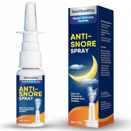 Anti Snoring Spray, (30 ml) Stop Snoring Aids for Women and Men, Natural and Safe Ingredients, Effective Anti Snoring Device, Improve Breathing and Sleep, Reduce Snoring, 8e