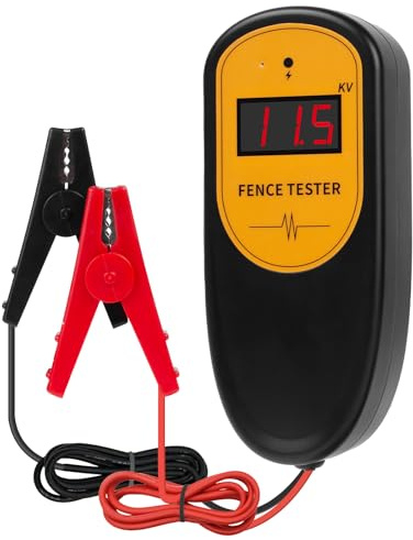 Tester di tensione recinzione elettrica digitale, 13KV 500-13000V, rilevatore di guasti, tester di recinzione elettrica a morsetto tascabile per test di tensione recinzione elettrica della fattoria