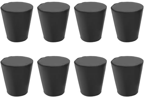 KIMISS Premium-högtalarisoleringsfötter - 8 St Gummiantivibrationsdynor för Skivspelare, Förstärkare, CD-spelare - Stötdämpare för Förbättrad Ljudkvalitet