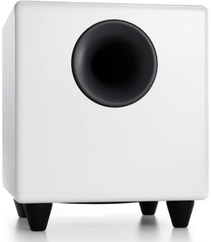 Audioengine S8 Powered Subwoofer Speaker - 250W 8-inch Home Subwoofer with Built-in Amplifier (White)