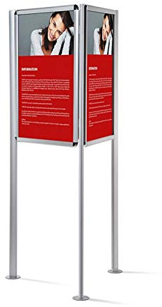 Dreieckständer Alu A1 m. Klapprahmen, Plakatständer Werbeaufsteller Aufsteller