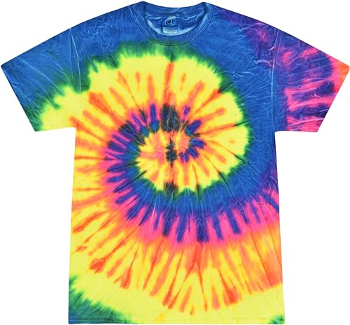 Colortone - Tie-Dye Shirt - Neon Rainbow - XL