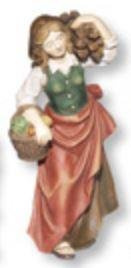 Unbekannt Krippenfiguren Magd mit Holzkübel geeignet für 8cm Figuren