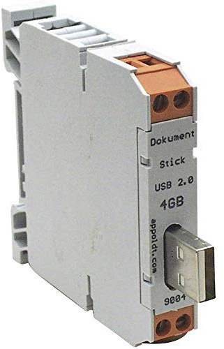 Appoldt USB Stick for DIN Rail USB 2.0-8GB-A IP54 Pack of 1